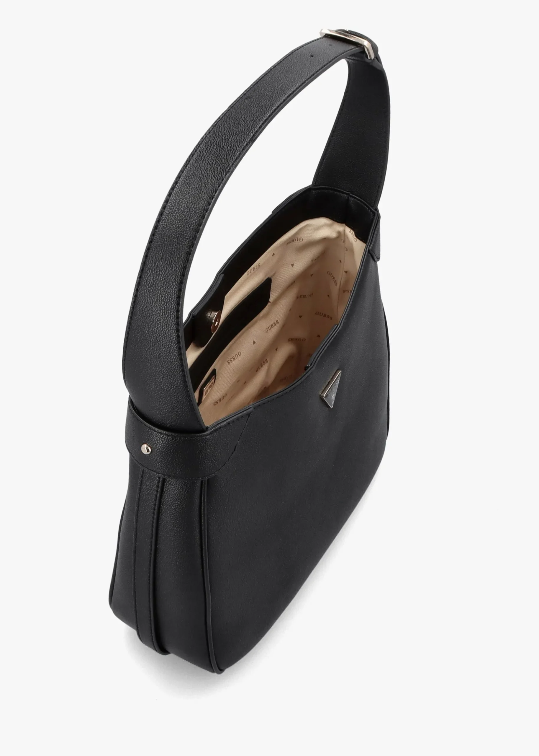 Fedora Black Hobo Shoulder Bag