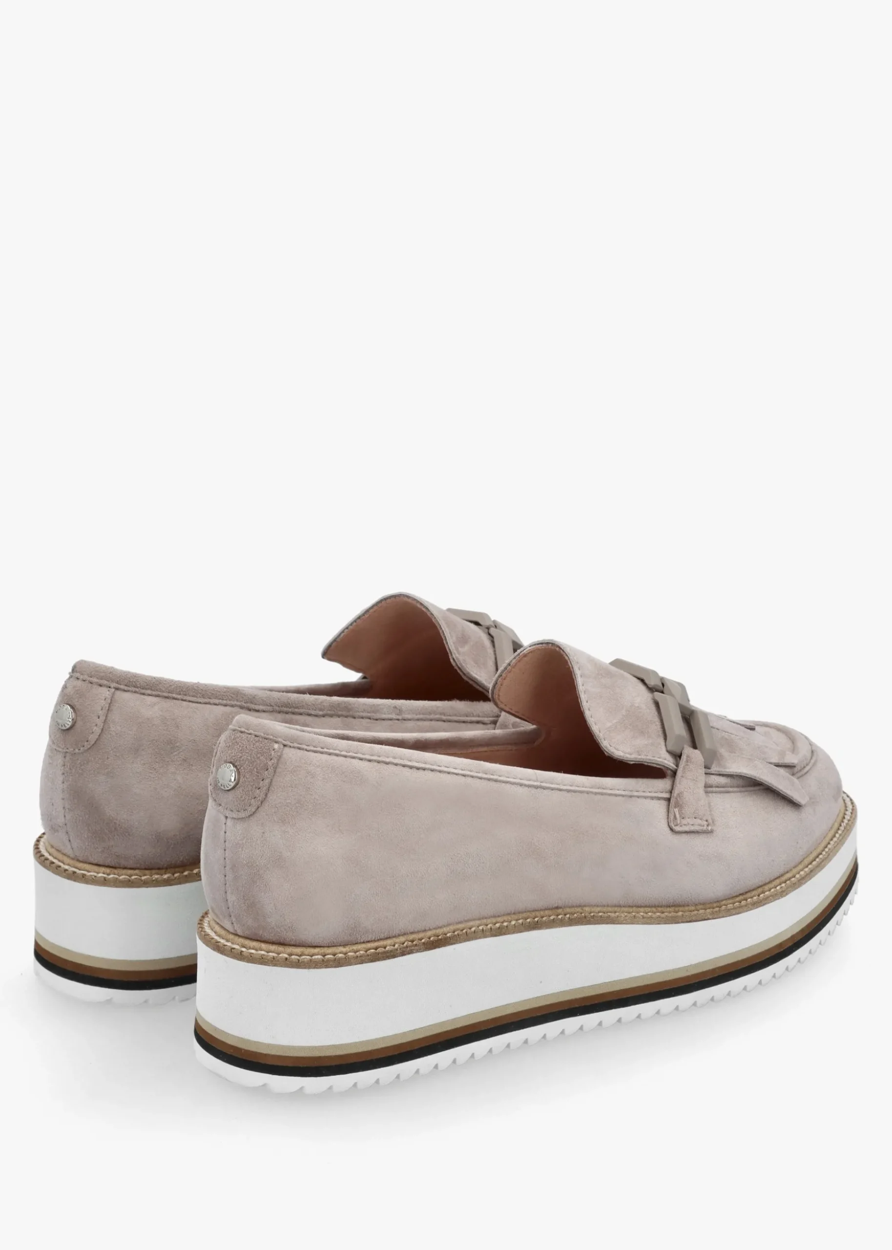 Fernnanda Taupe Suede Loafers