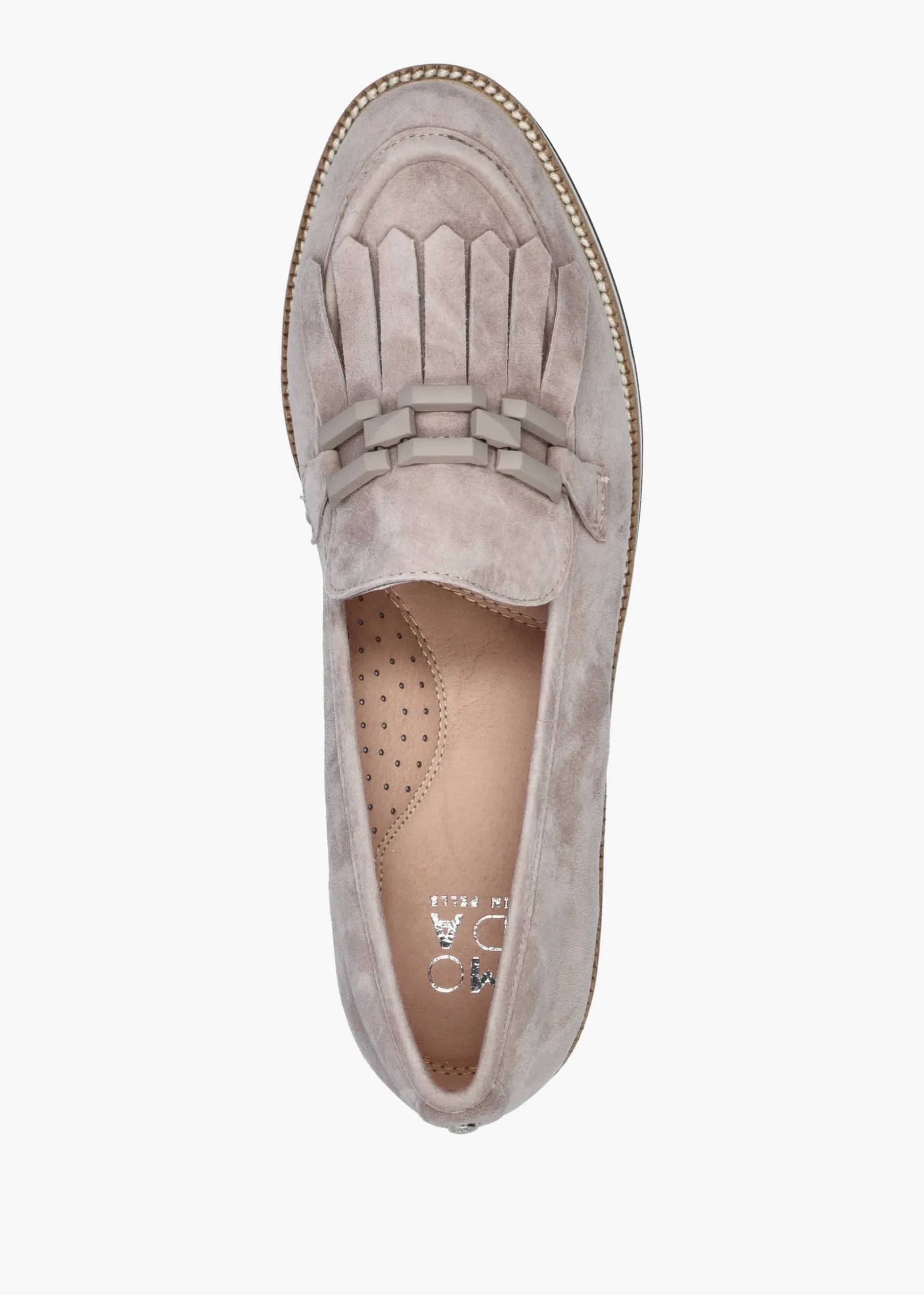 Fernnanda Taupe Suede Loafers