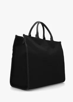 Flower Nero Tote Bag