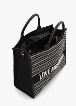 Flower Nero Tote Bag