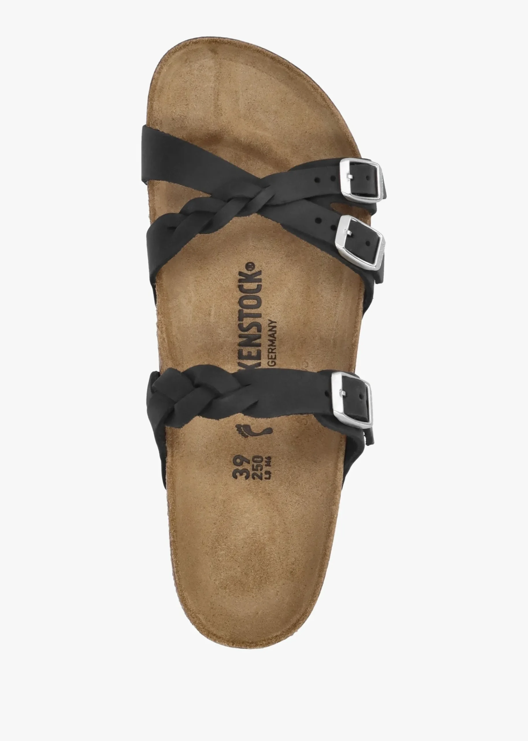 Franca Black Oiled Nubuck Leather Mules