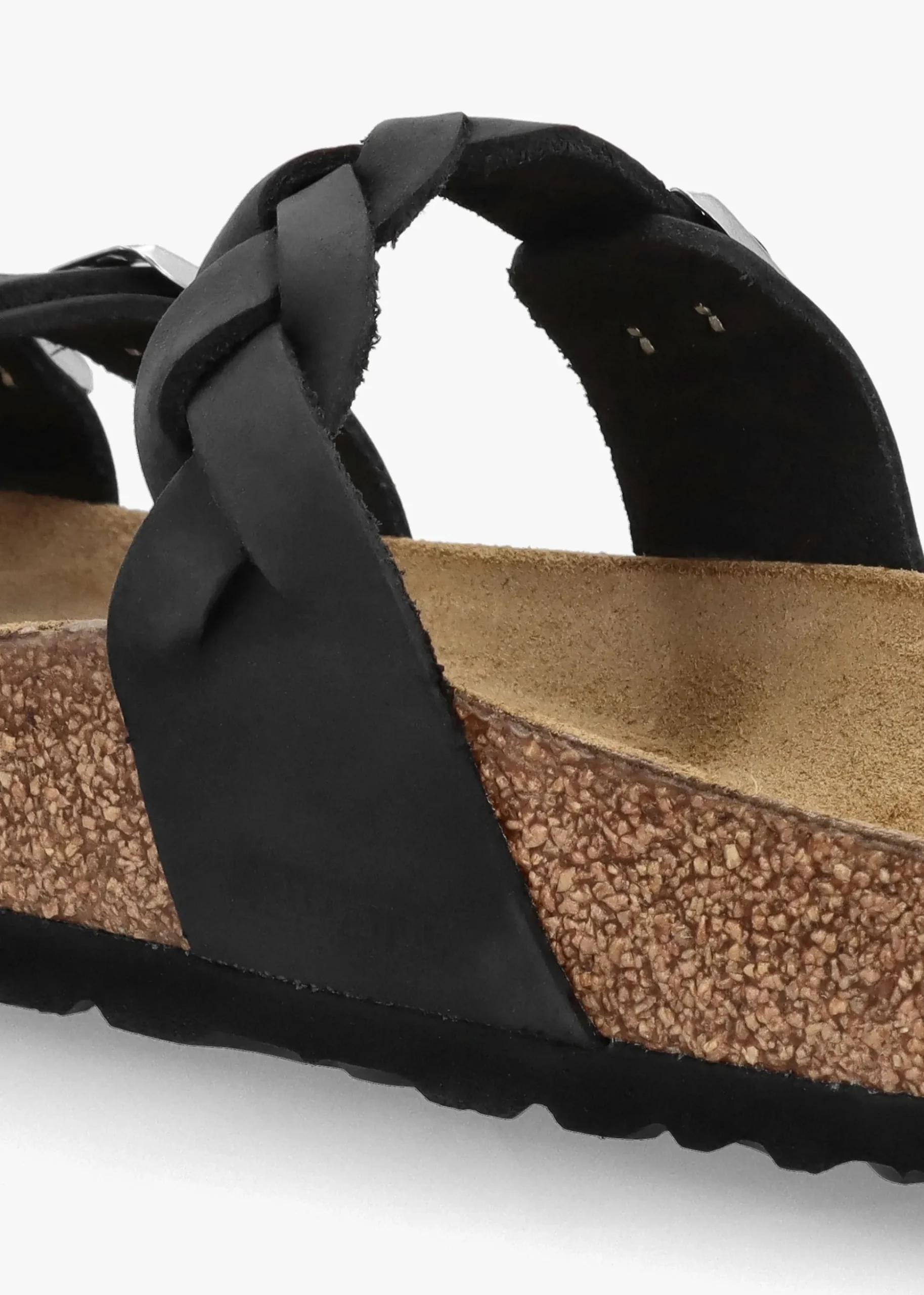 Franca Black Oiled Nubuck Leather Mules