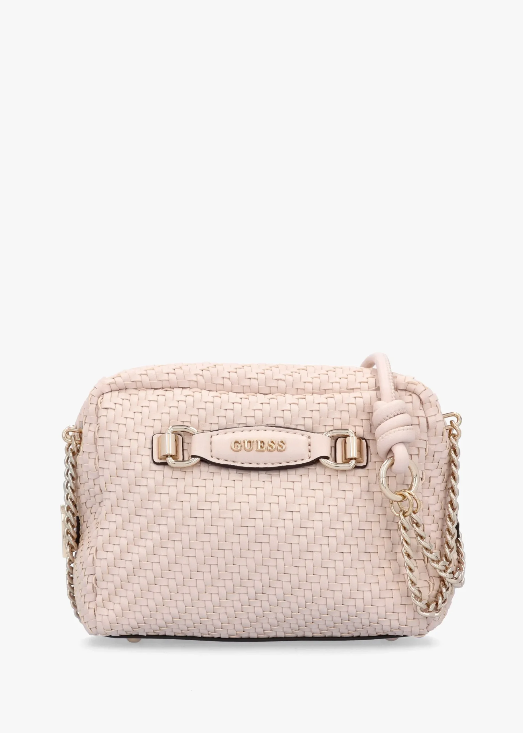 Francy Woven Shell Camera Cross-Body Bag