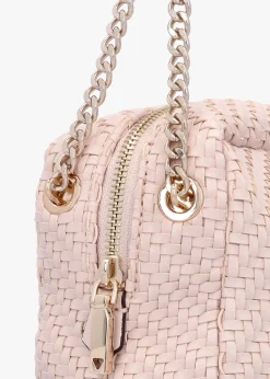 Francy Woven Shell Camera Cross-Body Bag