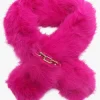 Fuchsia Furry Pull Through Scarf