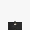 G Logo Black Leather Card Case