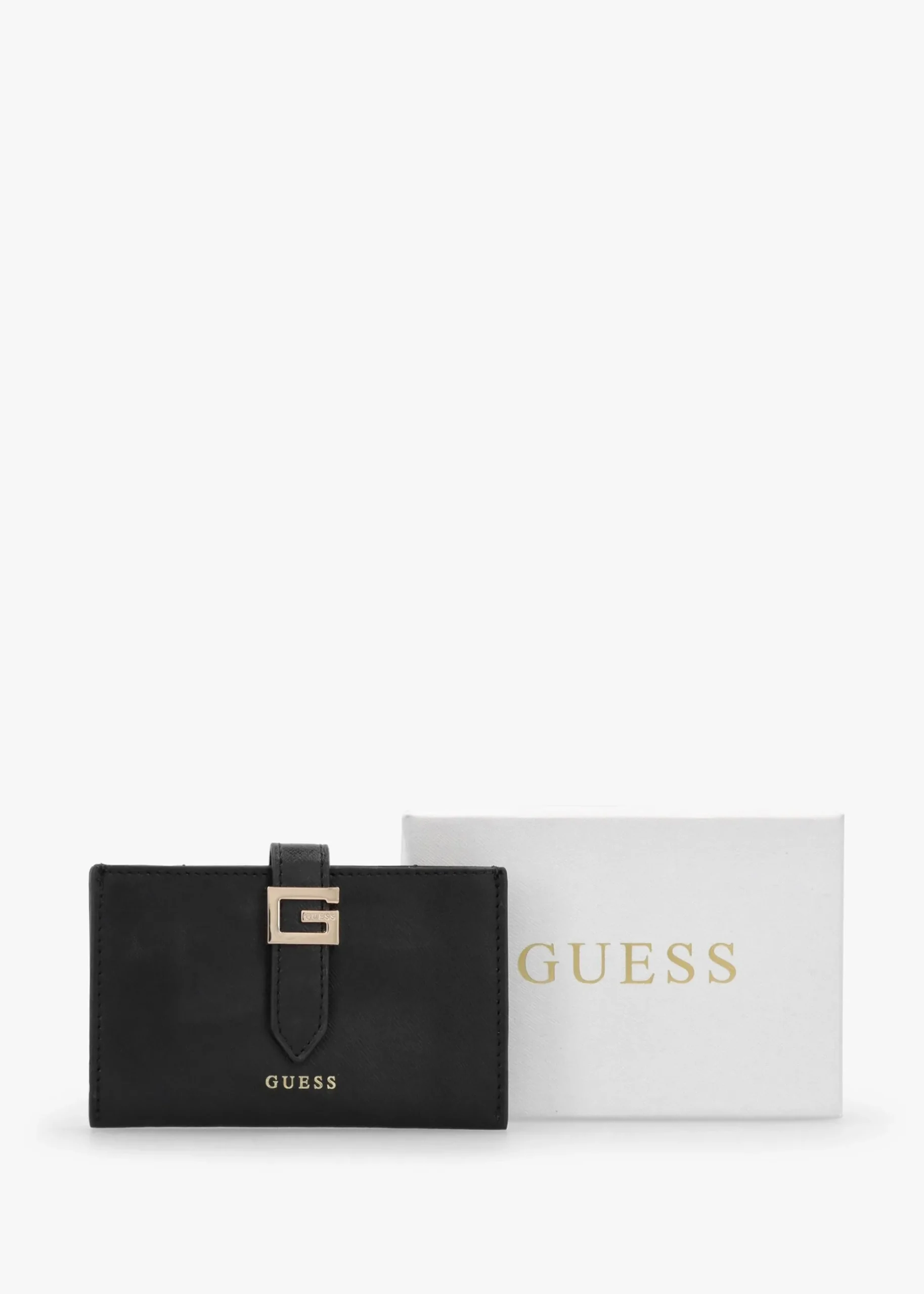 G Logo Black Leather Card Case