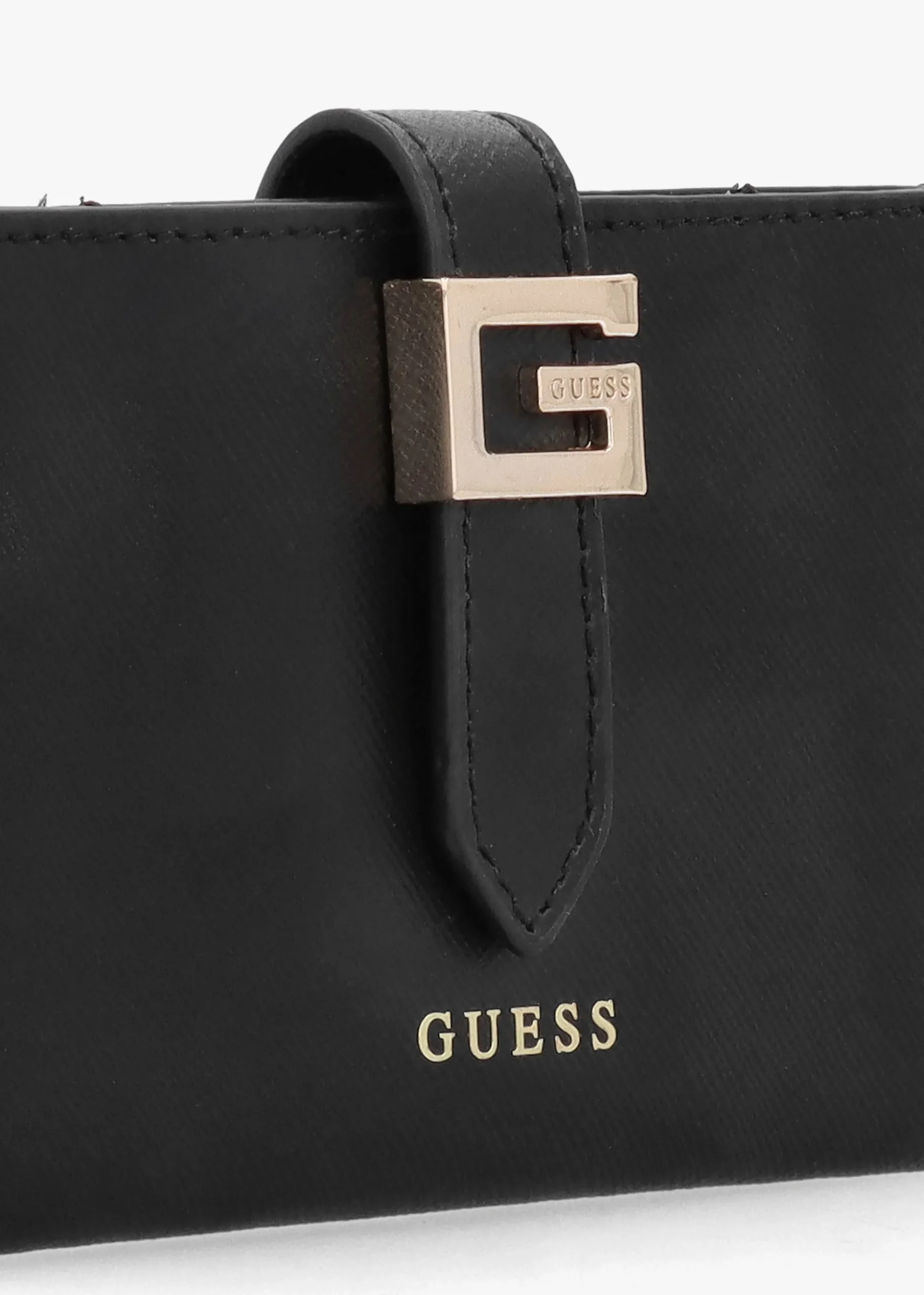G Logo Black Leather Card Case