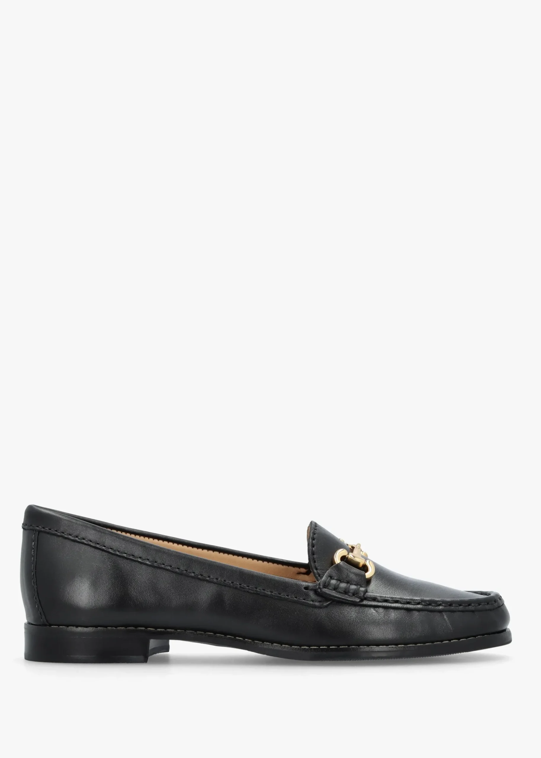 Galtro Black Smooth Leather Snaffle Loafers