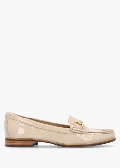 Galtro Nude Patent Leather Snaffle Loafers