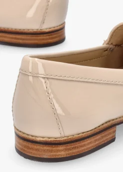Galtro Nude Patent Leather Snaffle Loafers