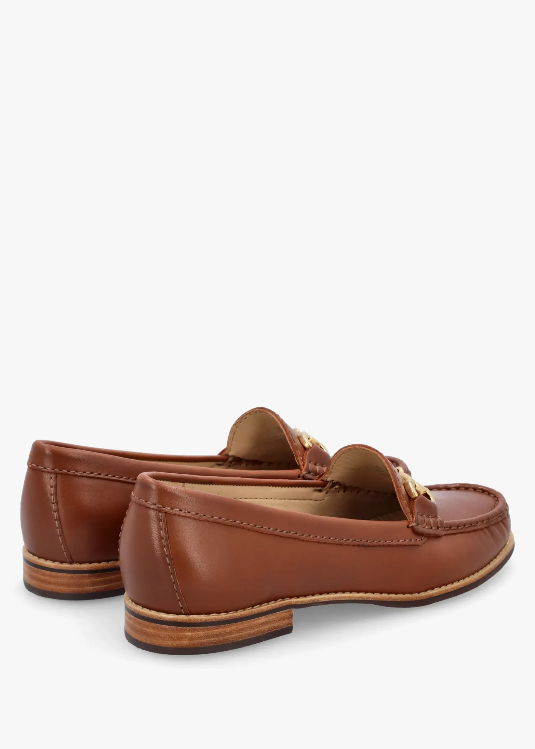Galtro Tan Smooth Leather Snaffle Loafers