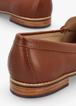 Galtro Tan Smooth Leather Snaffle Loafers