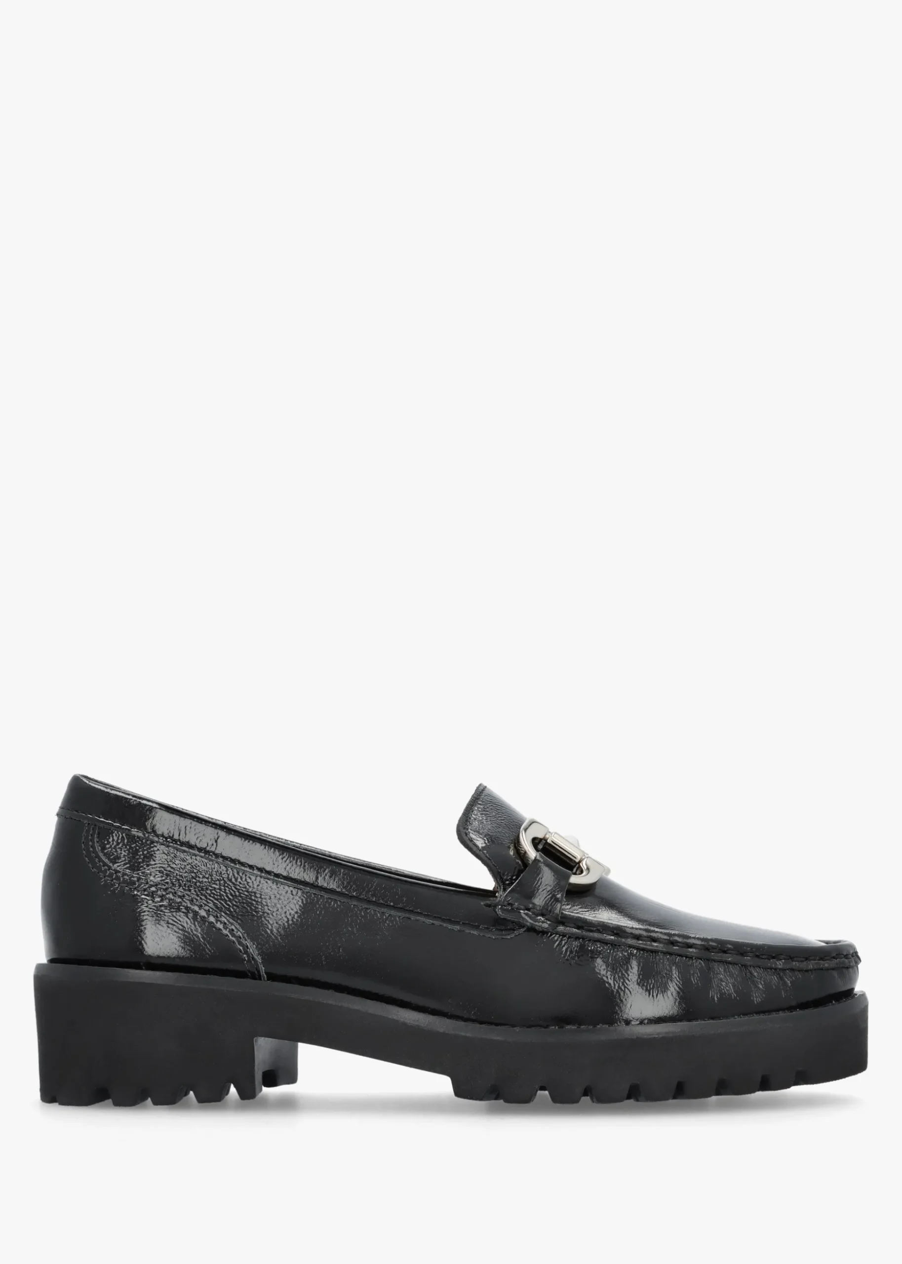 Garrera Black Patent Leather Chunky Loafers