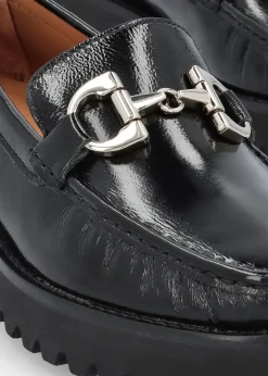 Garrera Black Patent Leather Chunky Loafers