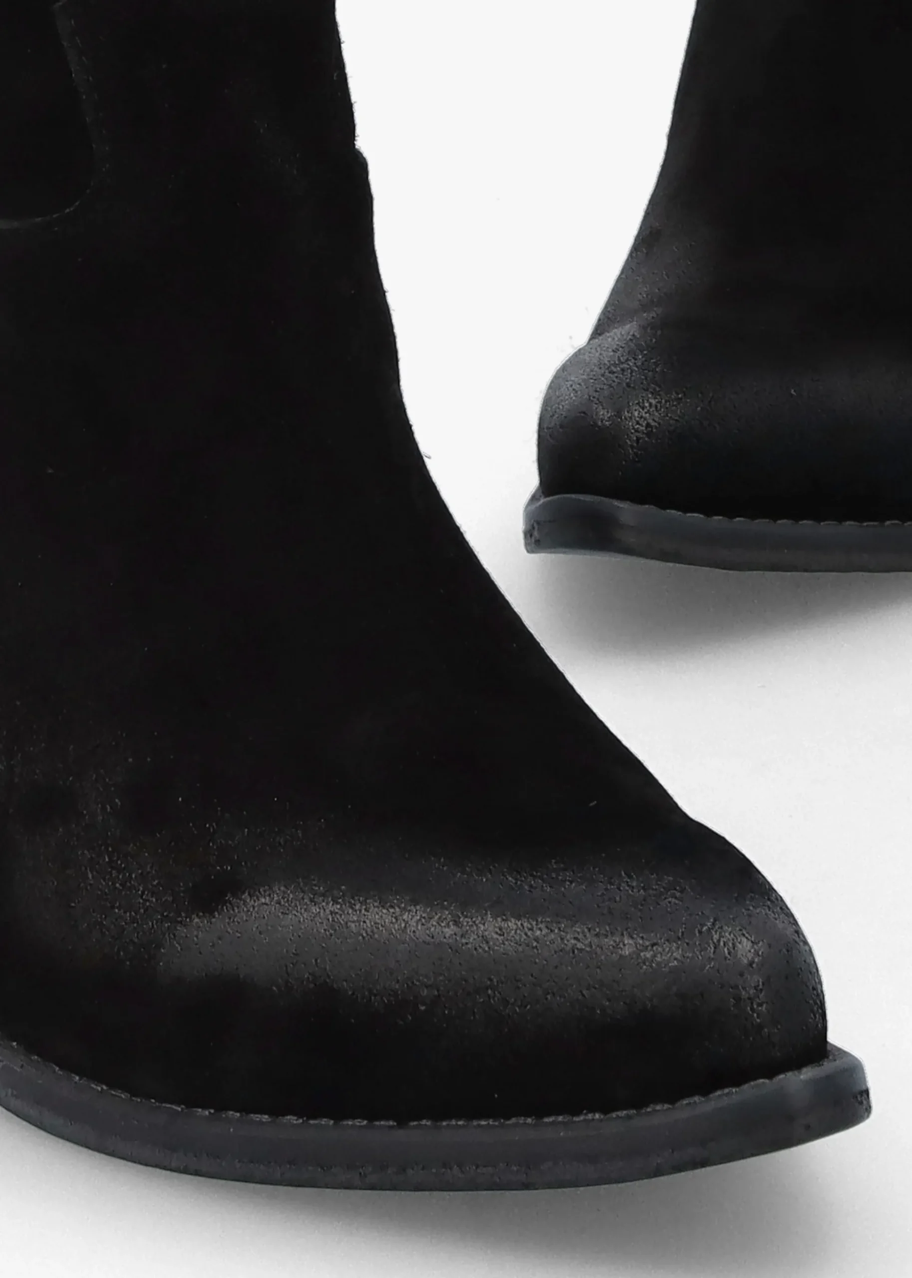 Genesis Black Leather Western Calf Boots