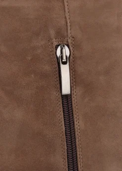 Giselle Taupe Suede Over The Knee Boots