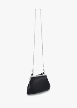Granny Frame Black Purse