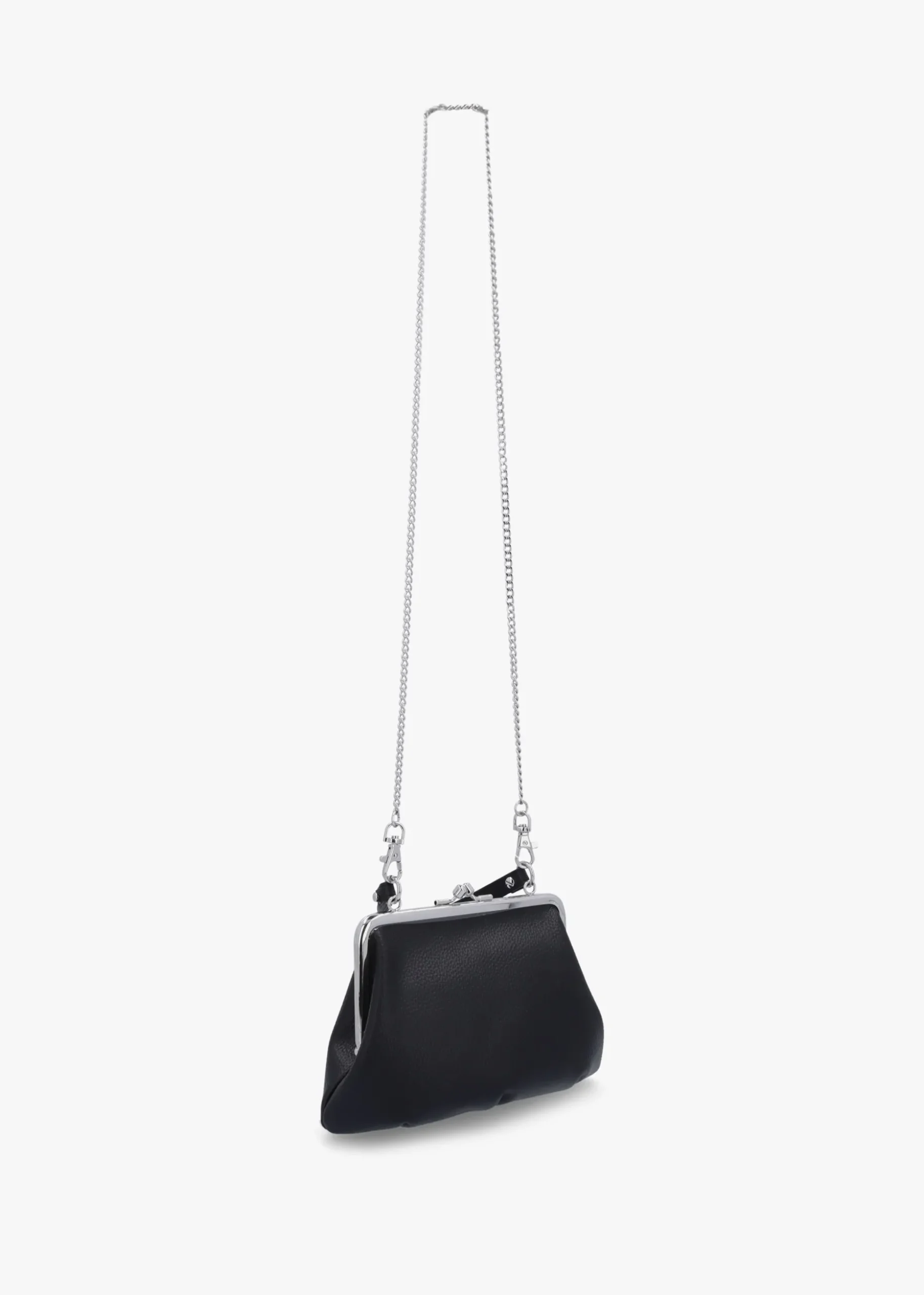 Granny Frame Black Purse