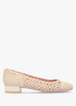 Gretschen Multicoloured Woven Leather Ballerina Pumps