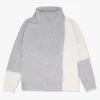 Grey Wool Mix Roll Neck Knitted Jumper