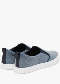Haddley Blue Denim Trainers