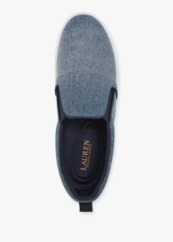 Haddley Blue Denim Trainers
