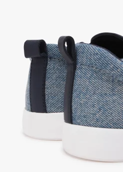 Haddley Blue Denim Trainers