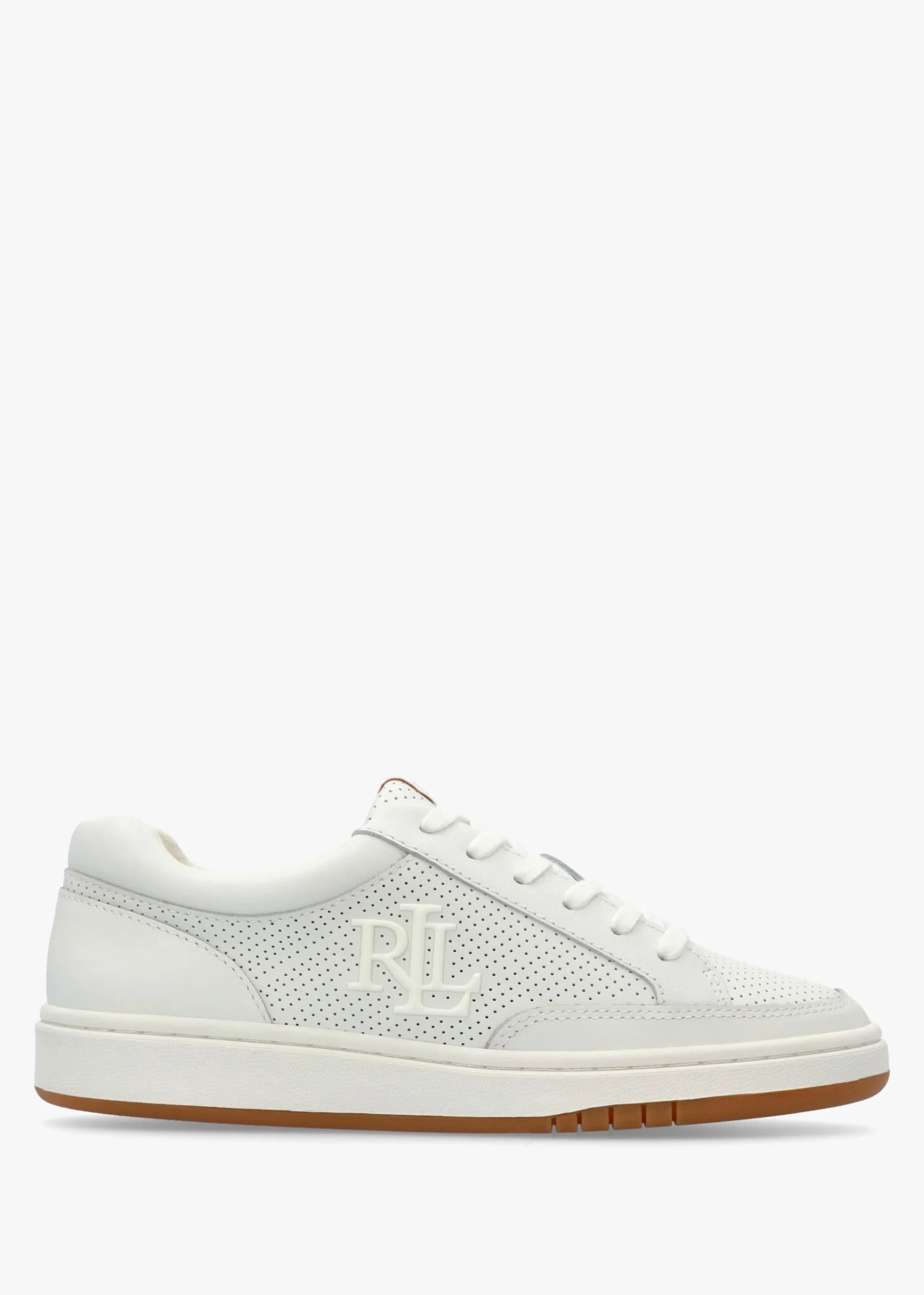 Hailey Snow White Leather Trainers