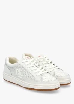Hailey Snow White Leather Trainers