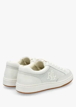 Hailey Snow White Leather Trainers