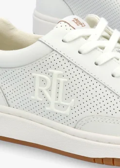 Hailey Snow White Leather Trainers