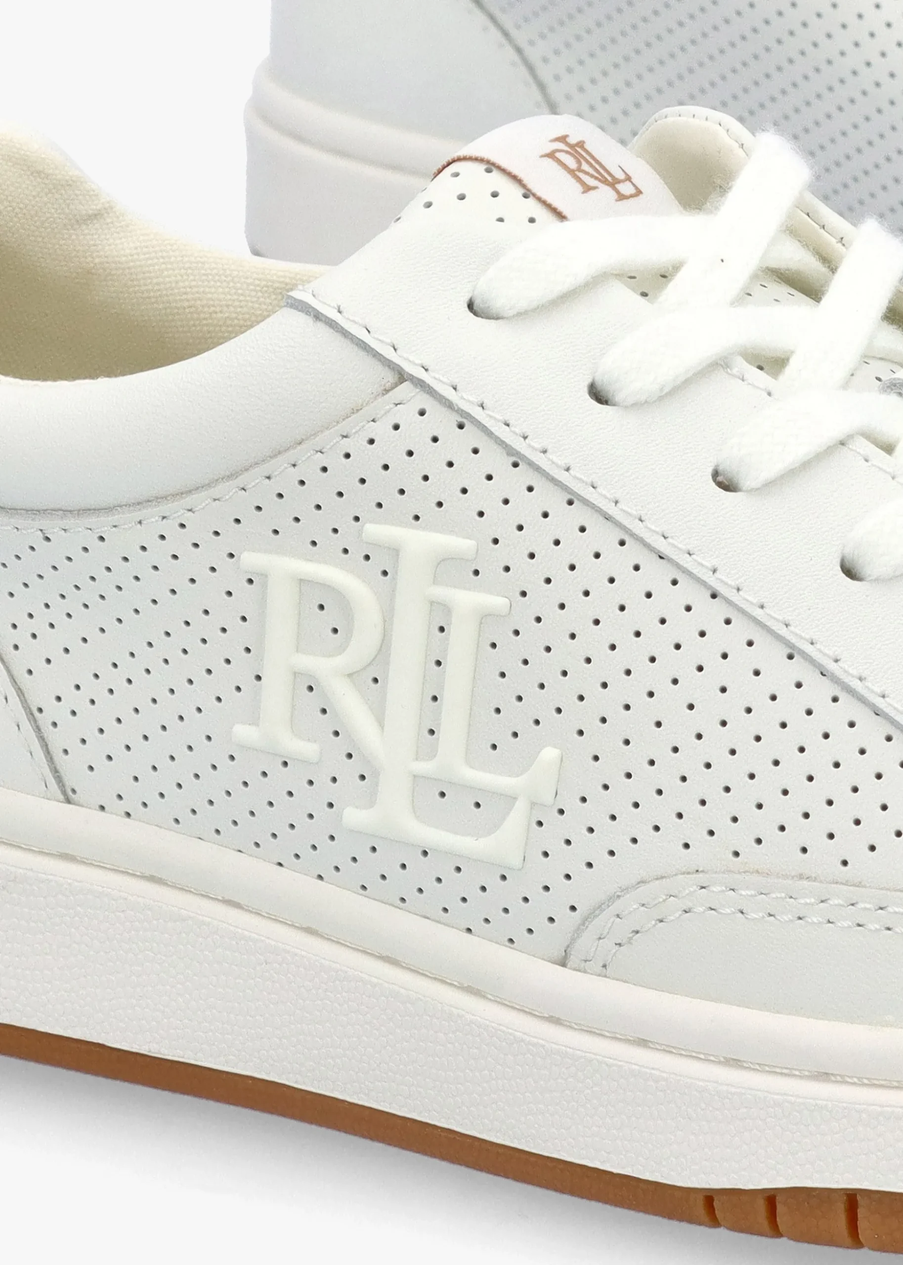 Hailey Snow White Leather Trainers