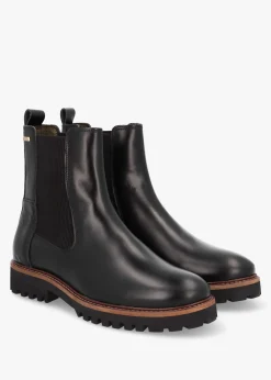 Harmby Black Leather Chelsea Boots