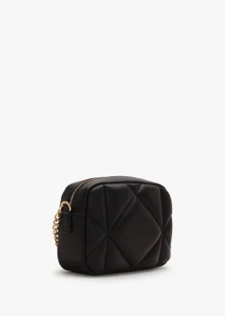 Heart Logo Quilted Nero Cross-Body Bag