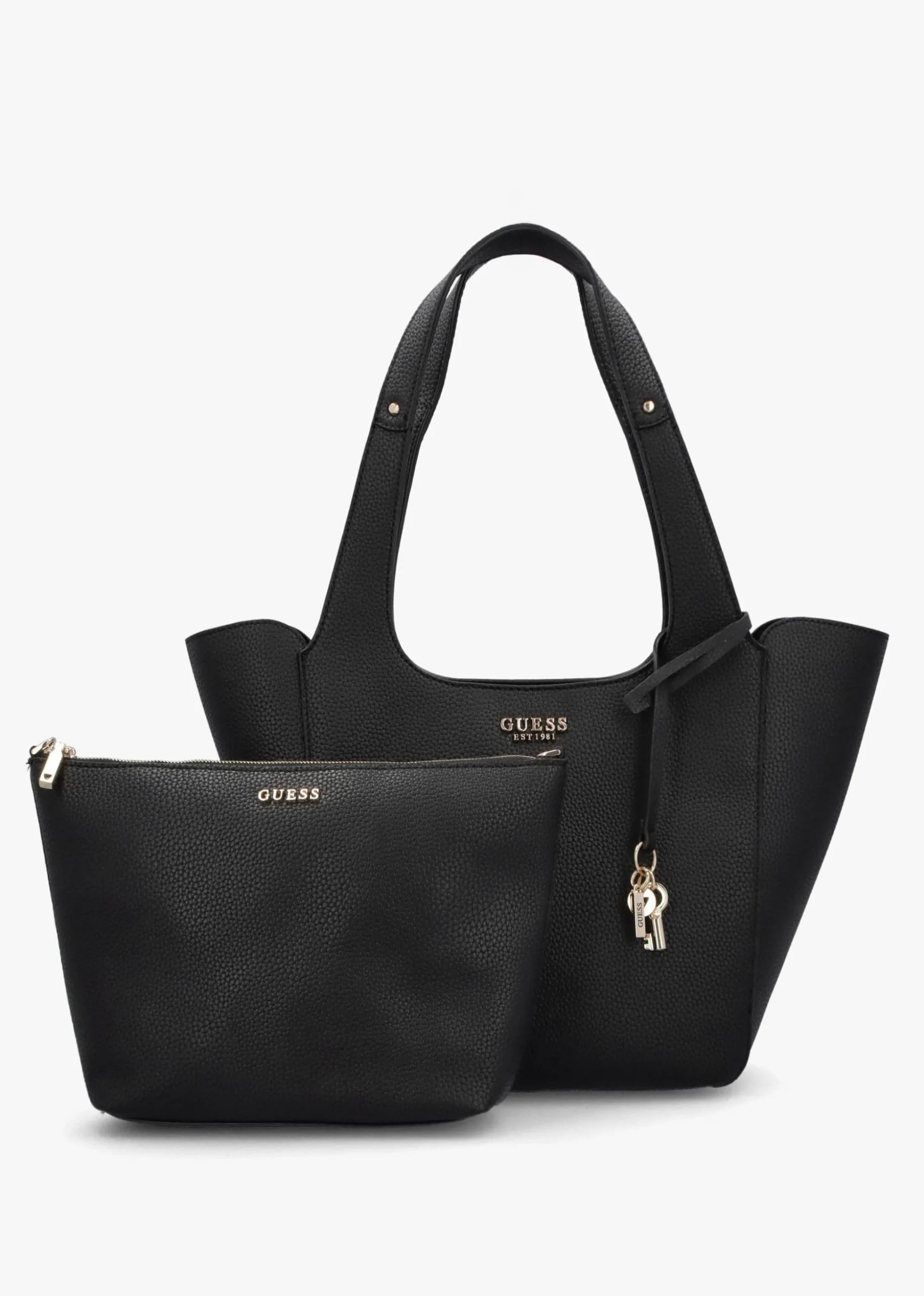 Helina Black Tote Bag