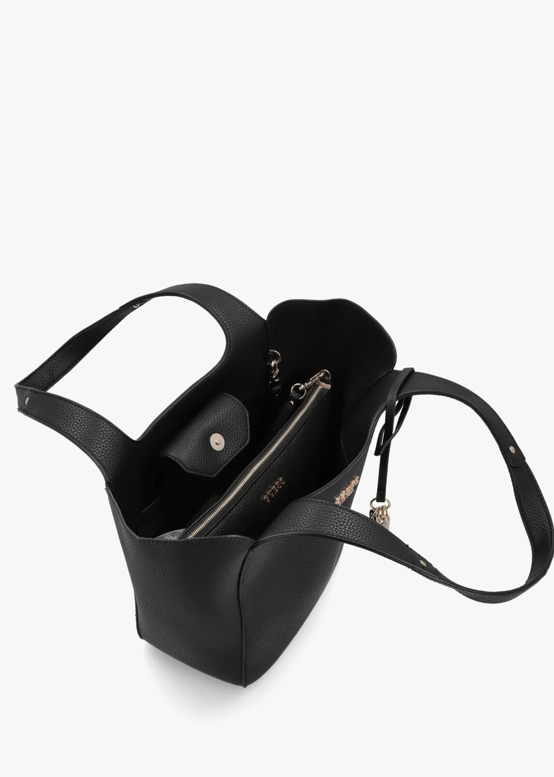 Helina Black Tote Bag