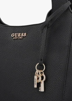 Helina Black Tote Bag