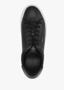 High Line Black Optic White Leather Trainers