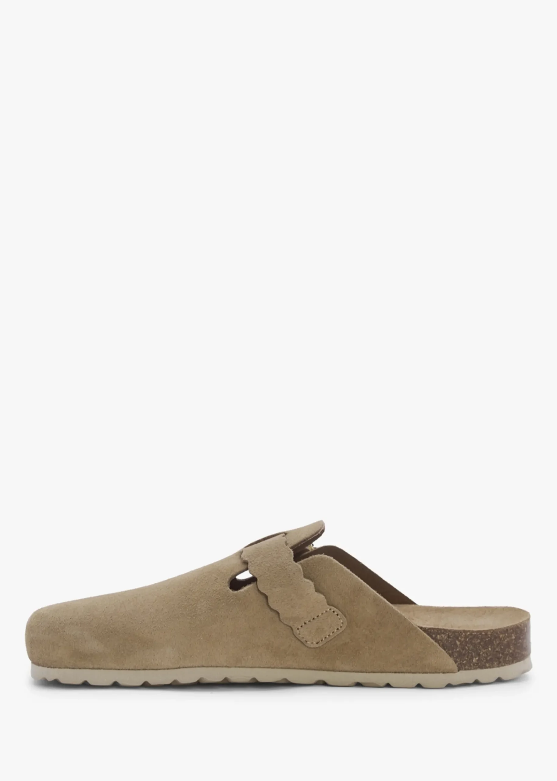 Iclog Beige Suede Clogs