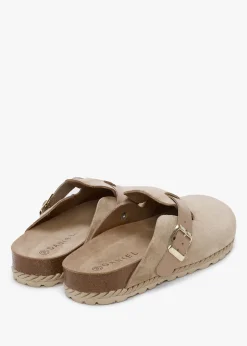 Iclog Rope Beige Suede Clogs