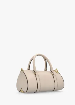 Icon Milk Glass Leather Barrel Cross-Body Bag