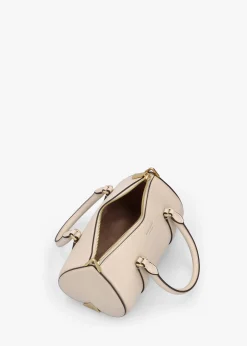 Icon Milk Glass Leather Barrel Cross-Body Bag