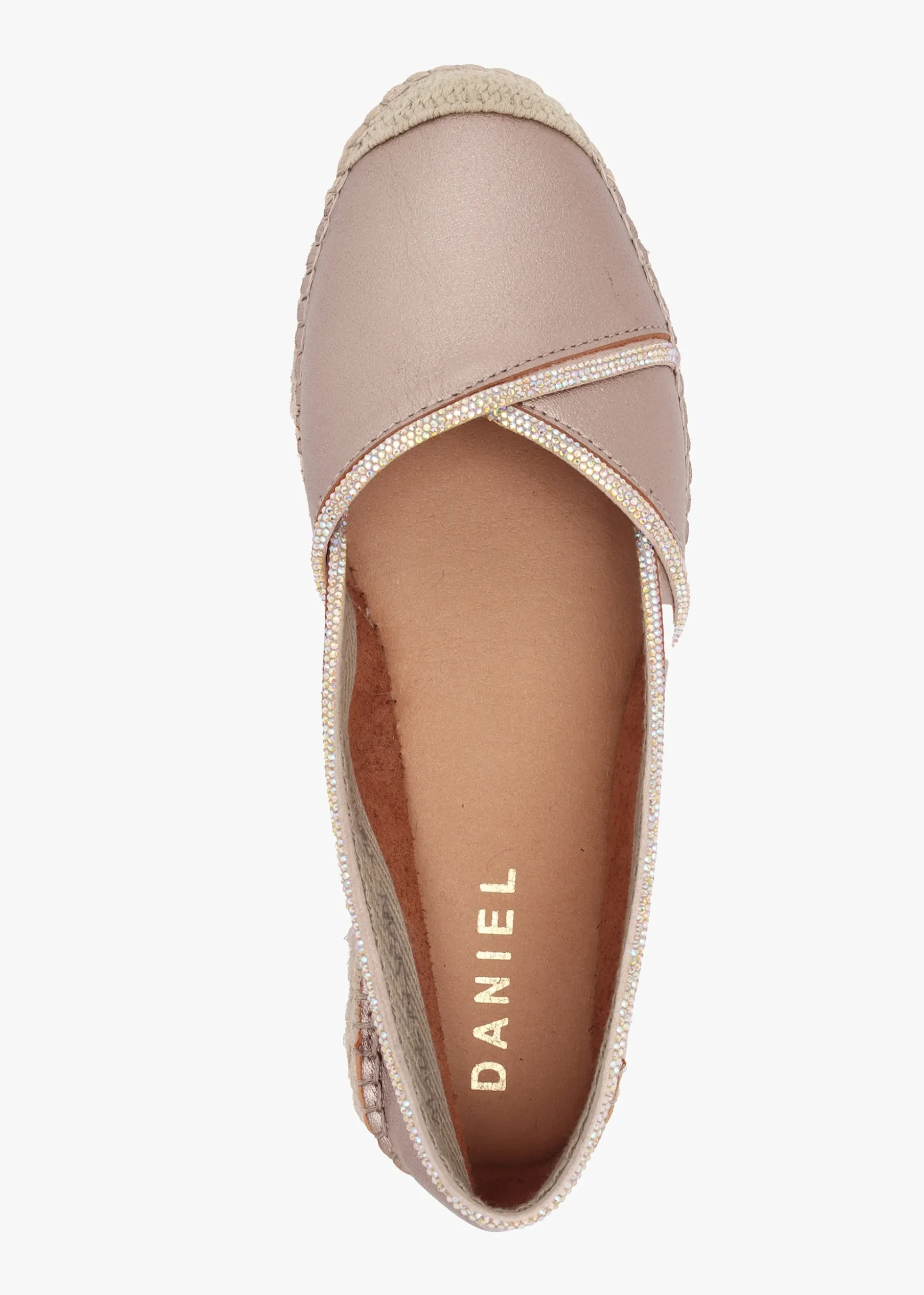 Idiamante Pewter Leather Embellished Flatform Espadrilles