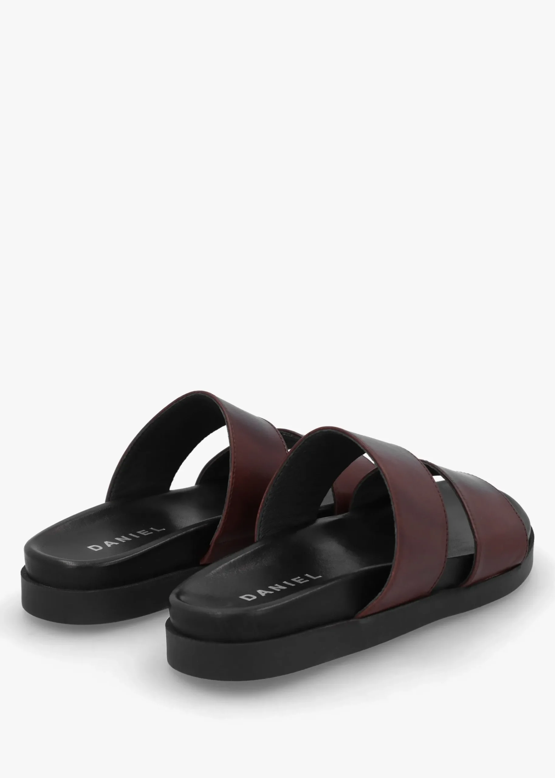 Imogen Brown Leather Two Band Mules