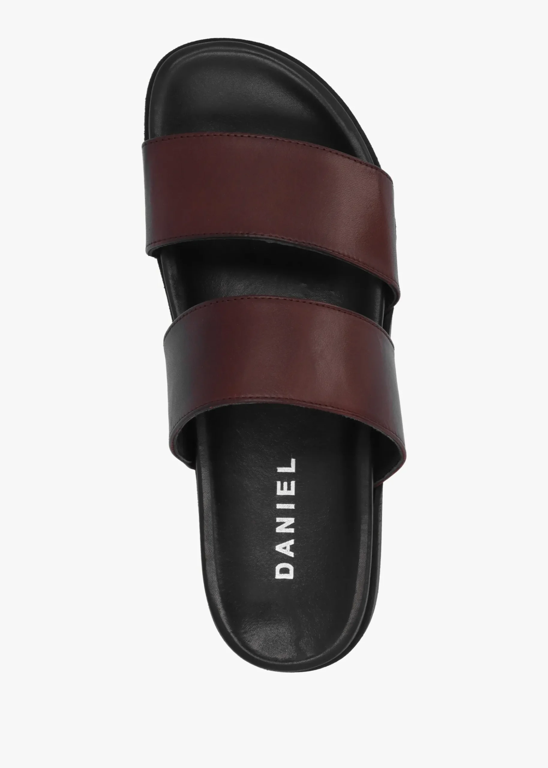 Imogen Brown Leather Two Band Mules