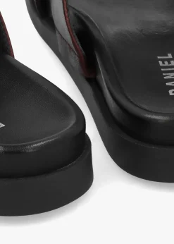 Imogen Brown Leather Two Band Mules