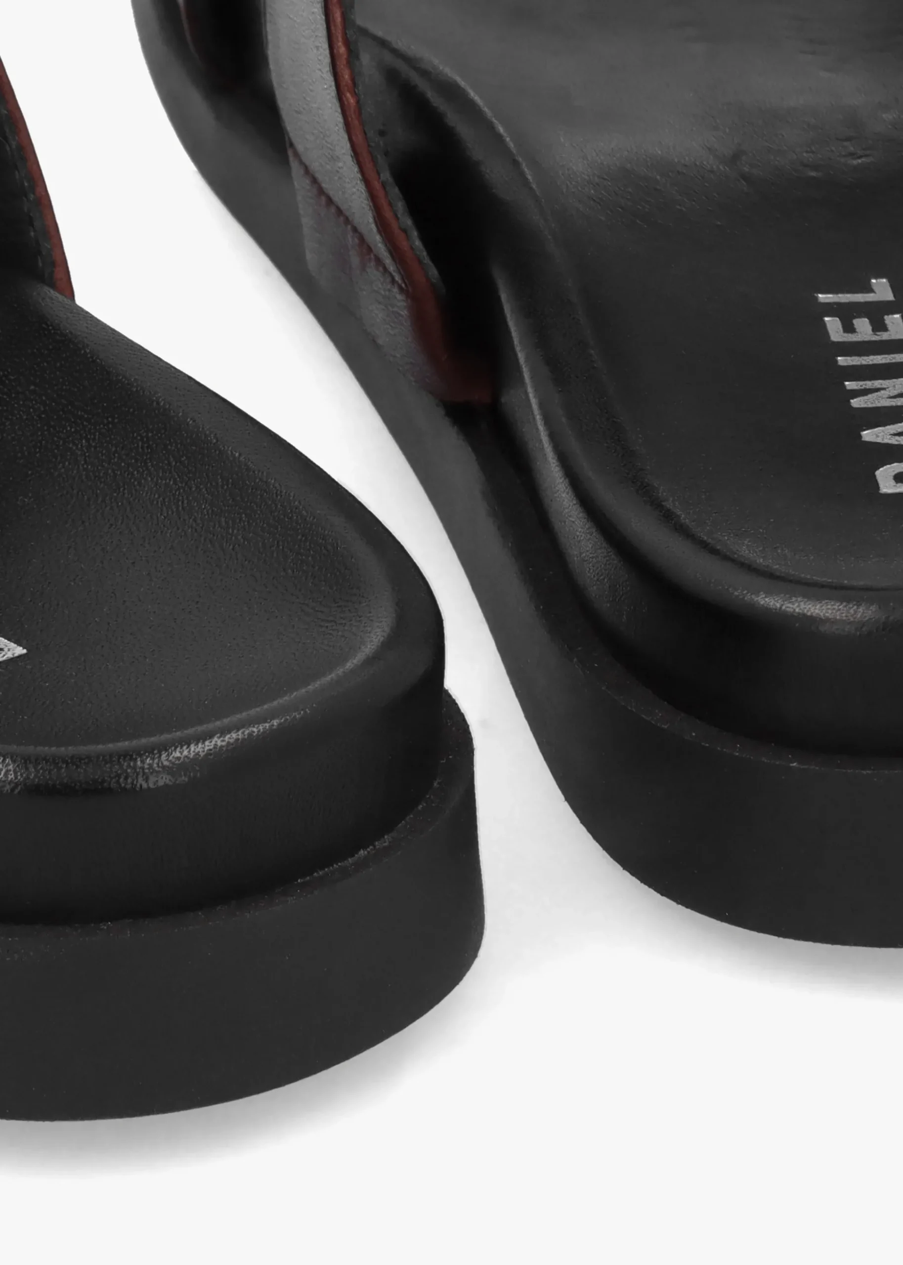 Imogen Brown Leather Two Band Mules