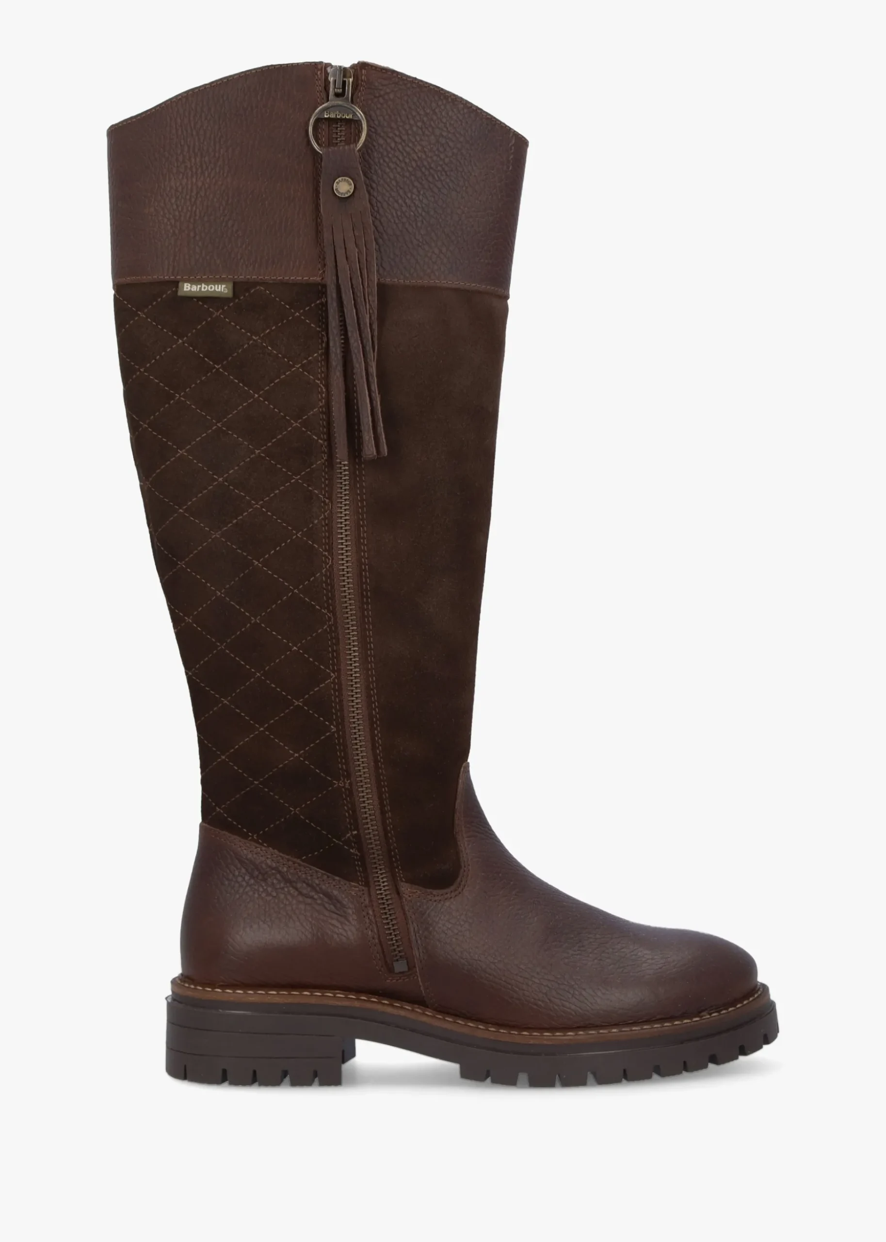 Ingrid Dark Brown Leather Knee High Boots